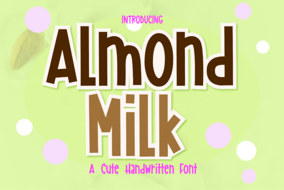 Almond Milk: A Delightful Display Font