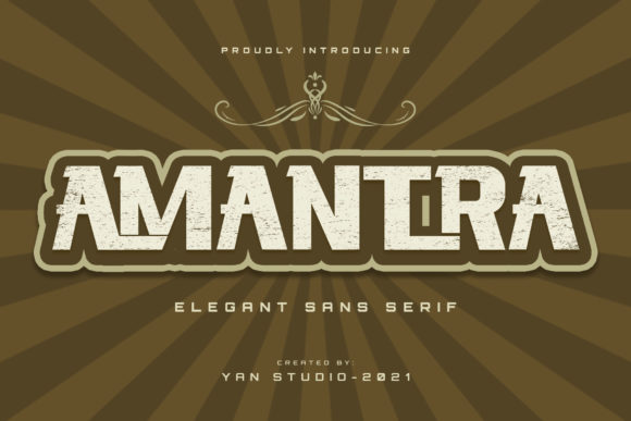 Amantra: A Bold Display Font for Web Design