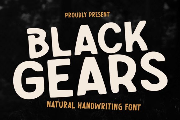 Black Gears: Bold Typography for Impact