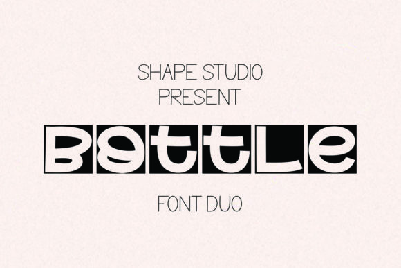 Bottle Duo Font for Creative Design