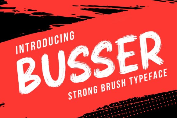 Busser: A Bold Display Font for Editorial Design