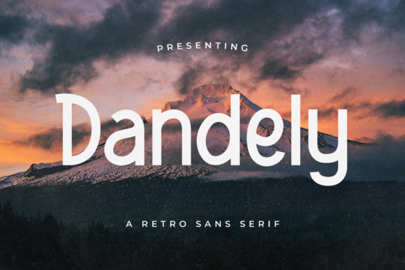 Dandely: A Retro Display Font for Web Design