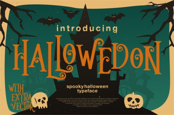 Hallowedon: A Spooky Display Font