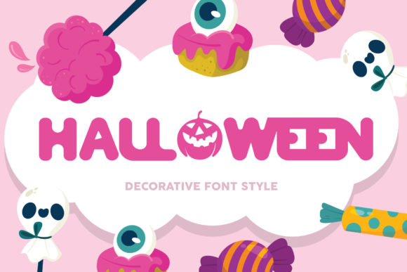 Halloween Cute Font for Web Design