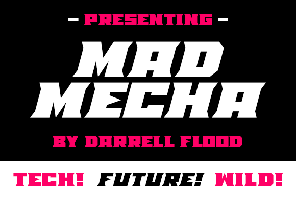 Mad Mecha Font for Bold Design