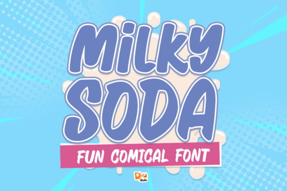 Milky Soda Font for Creative Publishing