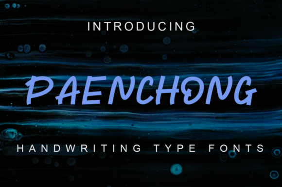 Paenchong: A Bold Display Font for Designers