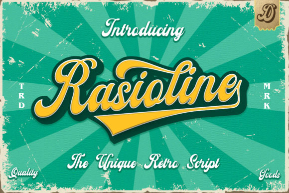 Rasioline: A Stylish Display Font