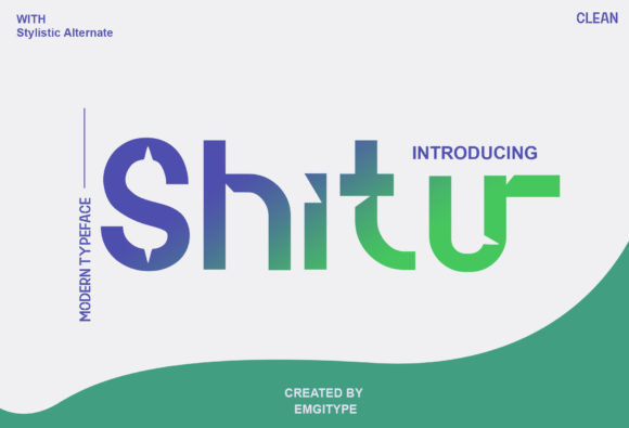 Shitu: A Futuristic Display Font