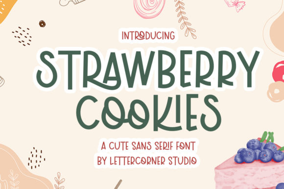 Strawberry Cookies Font for Creative Projects