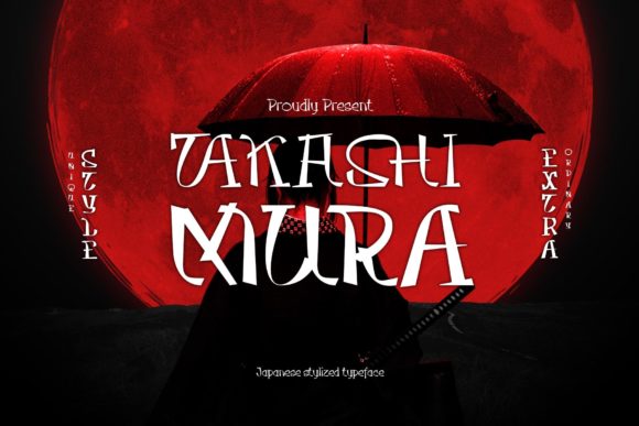 Takasimura: A Japanese-Inspired Display Font
