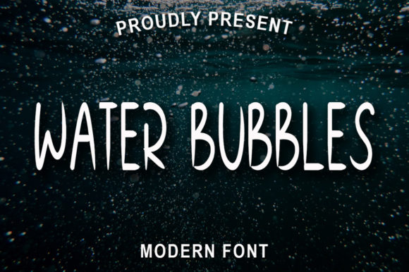Water Bubbles Font for Web Design