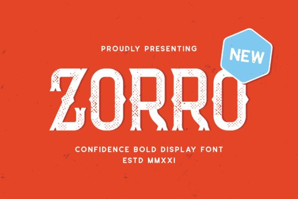 Zorro: A Spooky Display Font
